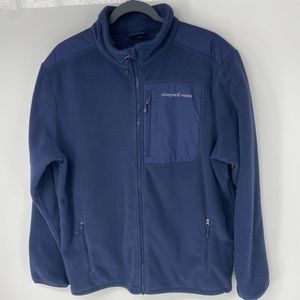 Vineyard Vines Men’s Blue Full Zip Jersey Jacket